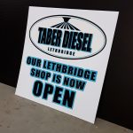 Taber Diesel Sign