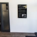 Suggitt Centre Plaque. Lethbridge Signs