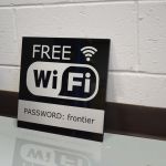 Gloss Black Acrylic Wifi Sign. Lethbridge Signs